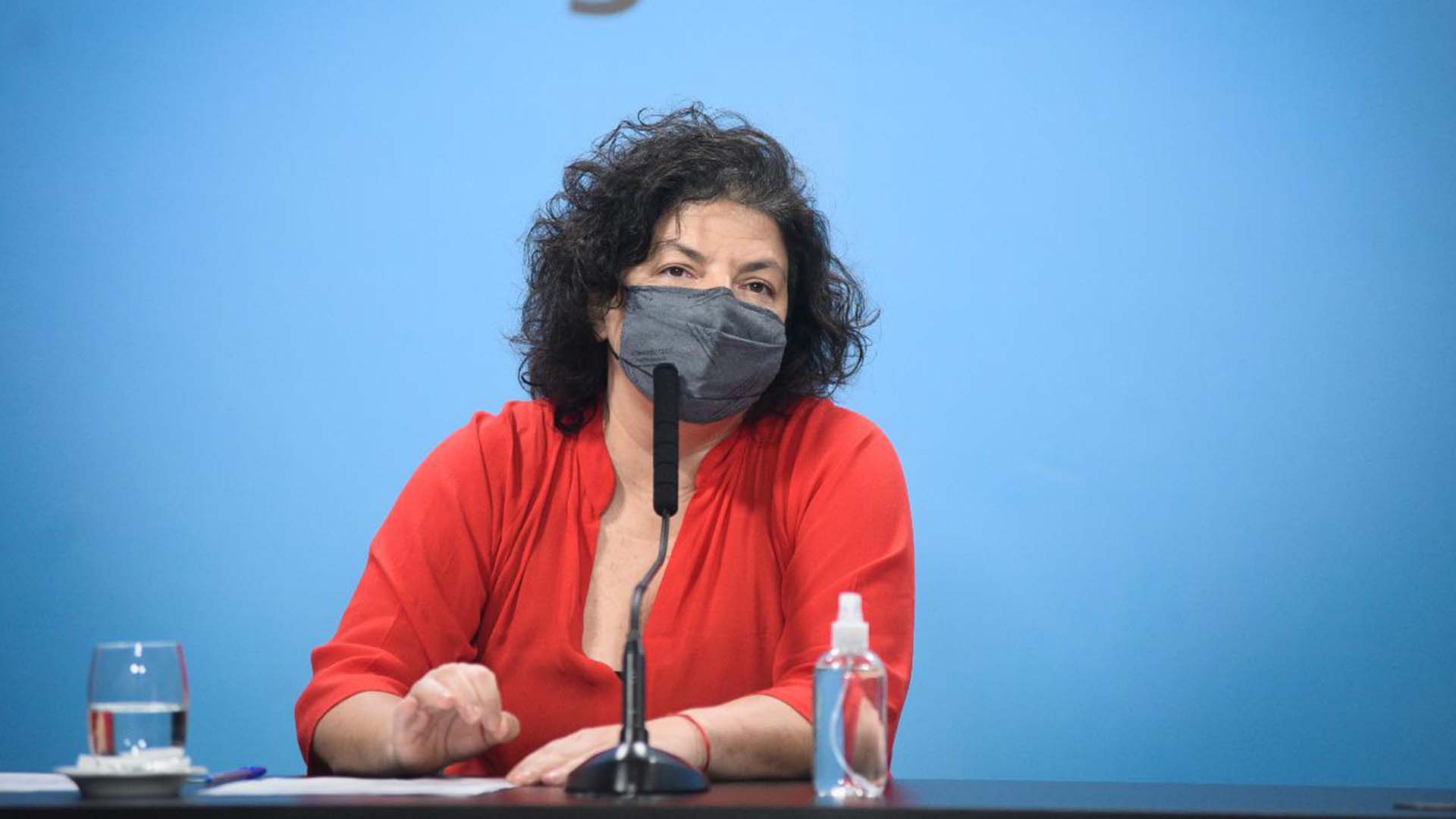 Conferencia de prensa de la ministra de Salud, Carla Vizzotti