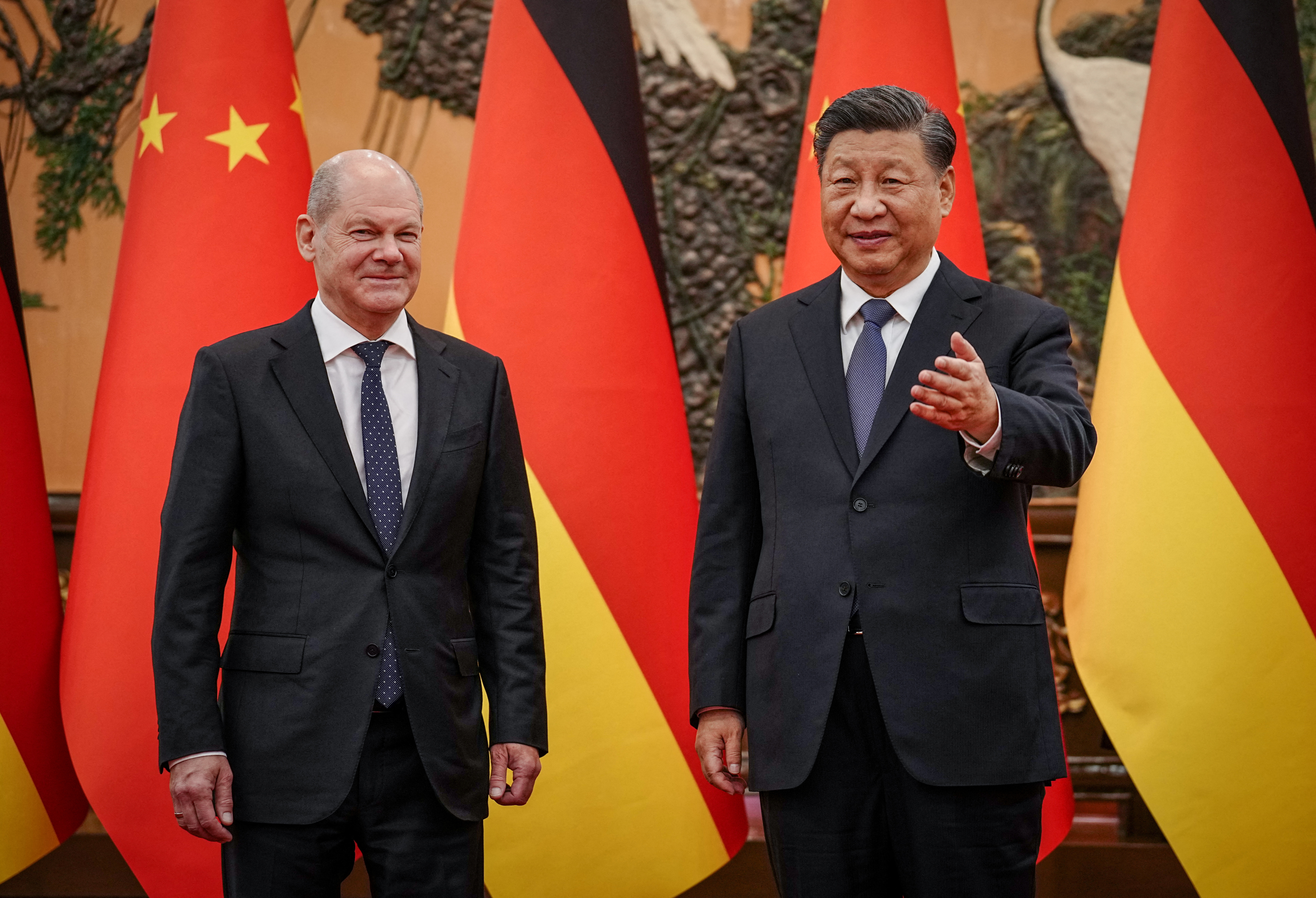 Durante su visita a China, el jefe del gobierno alemán, Olaf Scholz, urgió a Putin a extender el pacto firmado en julio, que permitió aliviar la crisis alimentaria global desatada tras la guerra. (REUTERS)