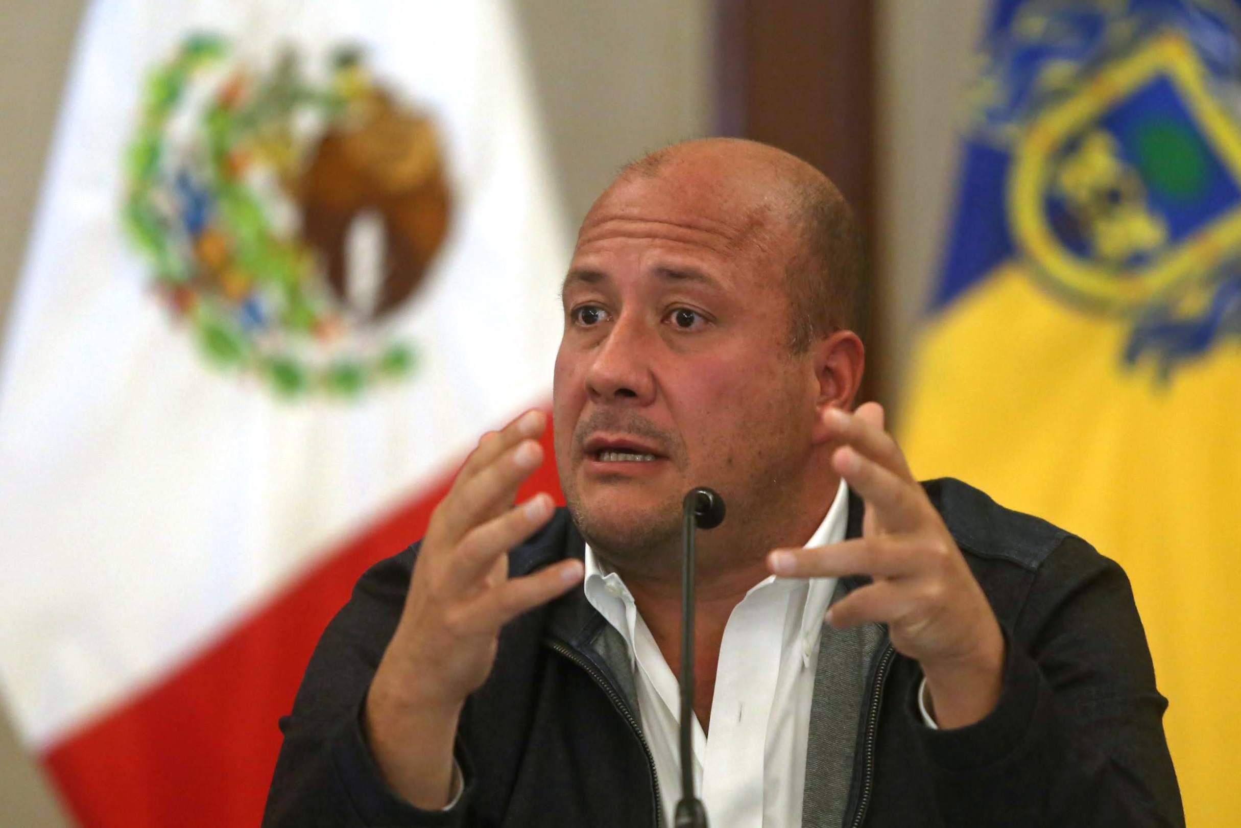 Raymundo Gómez Flores enalteció el trabajo del gobernador de Jalisco 
(Foto: EFE/Francisco Guasco)