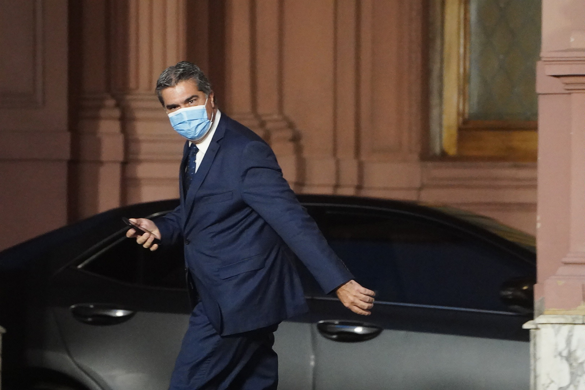 "Coqui" Capitanich en una visita a la Casa Rosada (Franco Fafasuli)