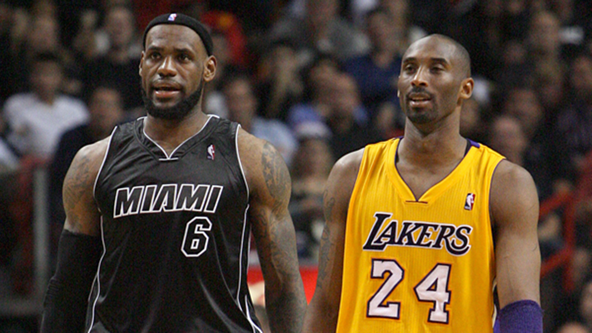 Lebron, con la casaca de Miami, ante los Lakers de Kobe Bryant, en 2012. En las finales en la burbuja de Orlando buscará derrotar a la franquicia en la que se consagró (El Nuevo Herald, David Santiago)  