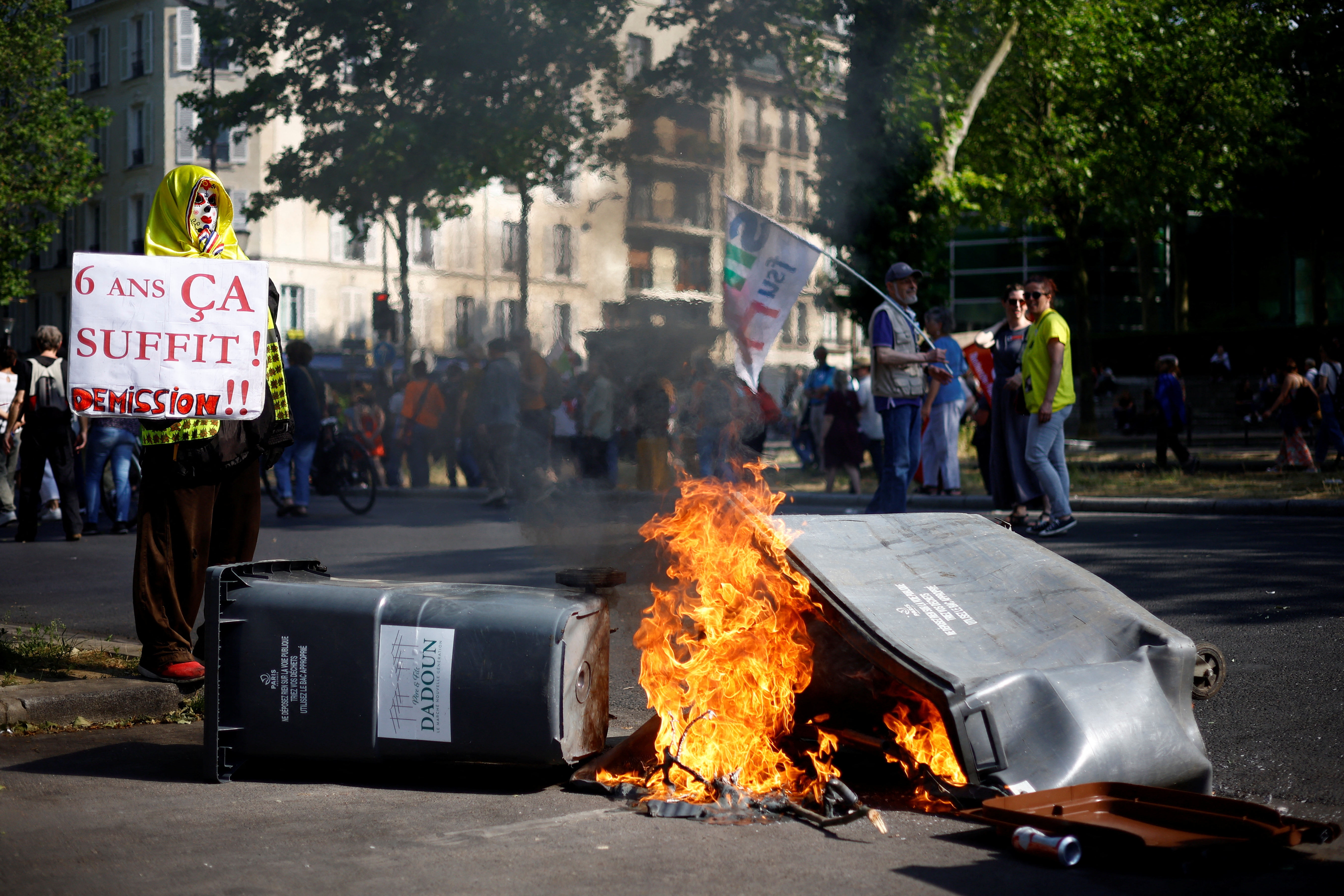 Manifestantes en Francia tomaron la sede de los Juegos Olímpicos 2024