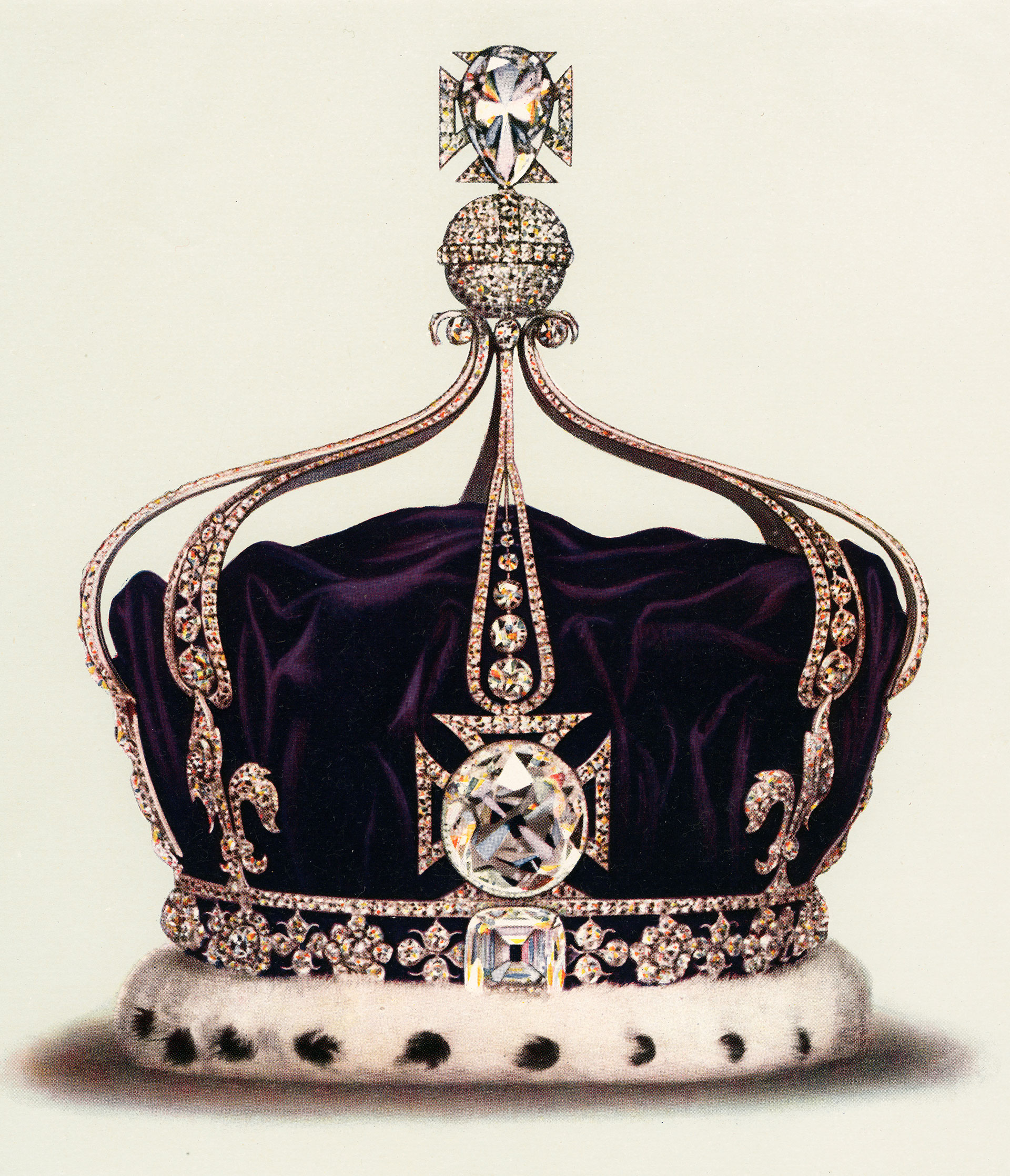 La corona que lucirá la reina consorte fue construida por los joyeros reales Garrard's en 1911 por encargo por la reina María (1867-1953), siguiendo una tradición que permitía a cada nueva reina consorte disponer de una nueva corona (Getty Images)