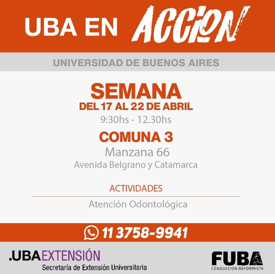 Cómo informarse para participar del programa UBA en Acción