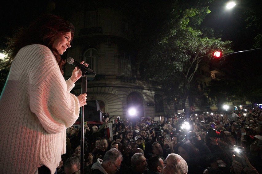 Acto de Cristina Kirchner. Foto: Twitter