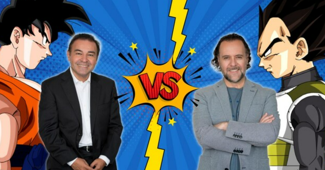 Los actores de doblaje Mario Castañeda (Goku) y René García (Vegeta) participarán en la Comic Con 2023 que se llevará a cabo del 9 al 12 de junio en Corferias – Bogotá. Crédito: Colprensa
