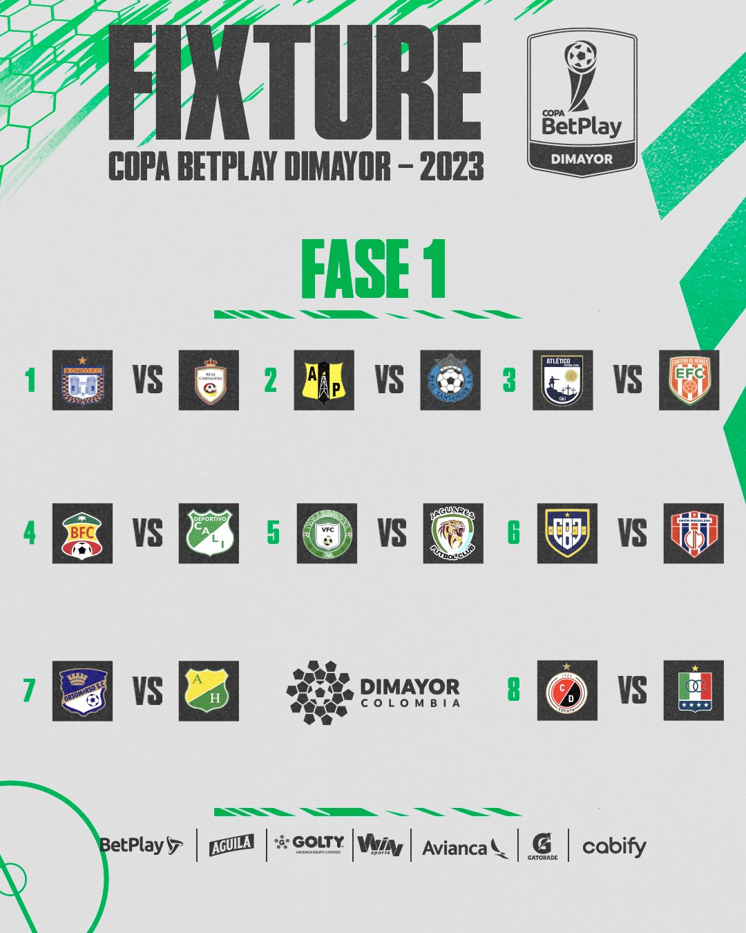 La primera fase de la Copa BetPlay contará con la participación de clubes de primera y segunda división del FPC