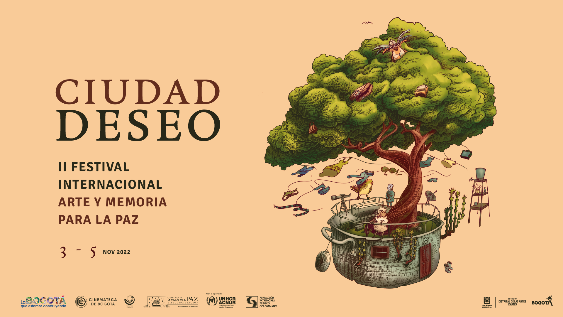 Regresa a Bogotá Ciudad Deseo, II Festival Internacional Arte y Memoria para la Paz