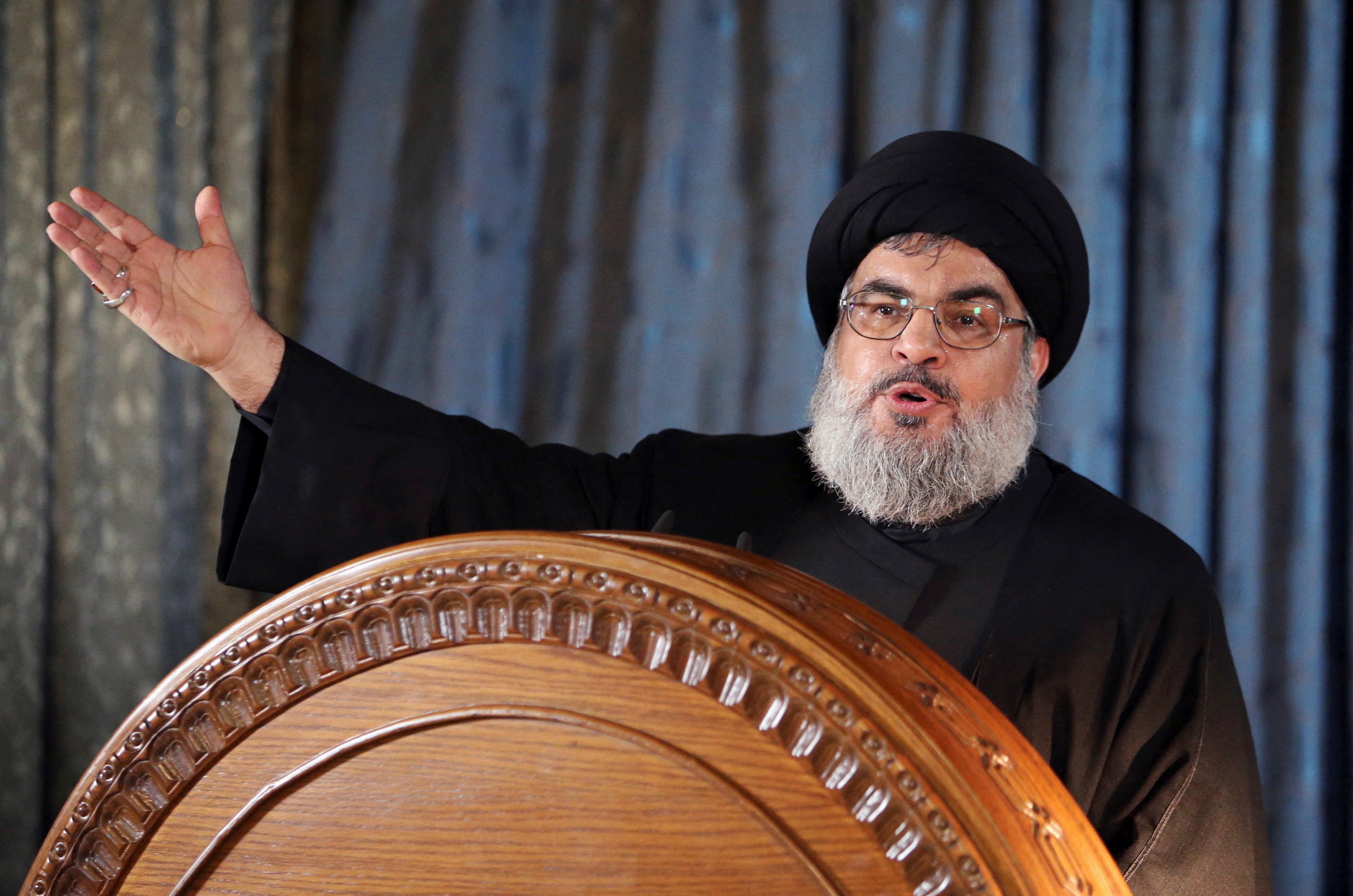 El jefe de Hezbollah, Sayyed Hassan Nasrallah (REUTERS/Hasan Shaaban)