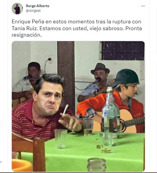 Memes de la separación de Peña Nieto y Tania Ruíz (Twitter)