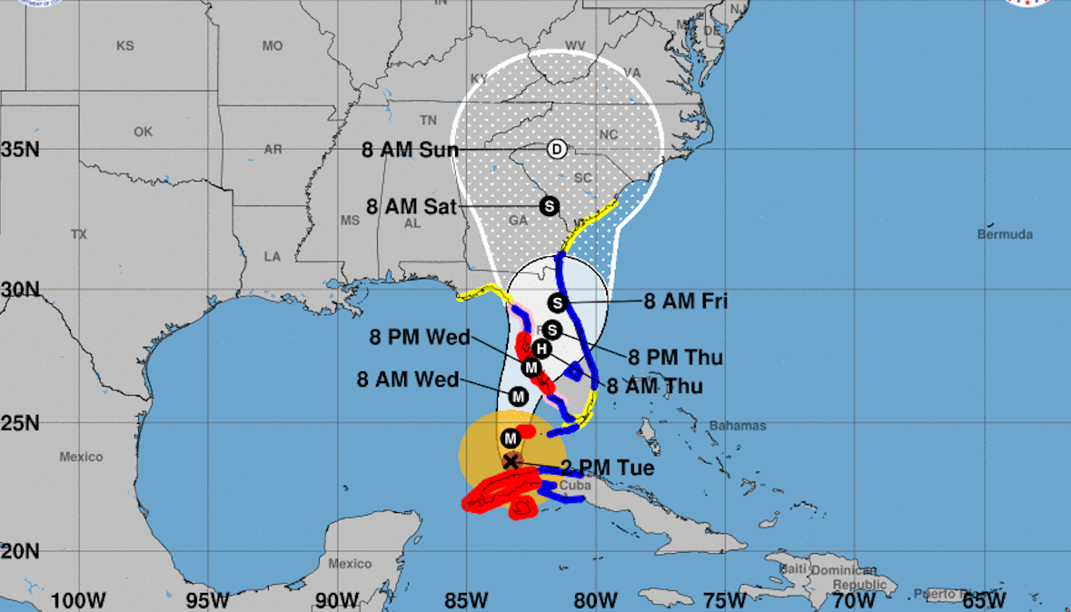 EN VIVO: el gobernador Ron DeSantis advirtió que el huracán Ian se fortalece y podría golpear Florida con categoría 5  