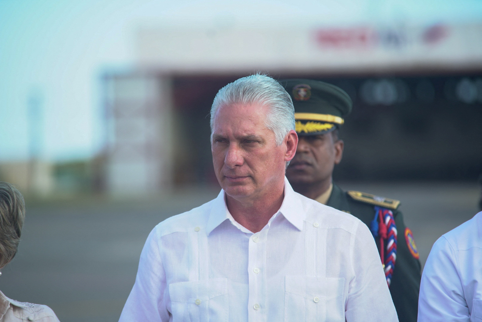 Cuban President Miguel Diaz-Canel arrives for the XXVIII Ibero - American Summit of Heads of State and Government, in Santo Domingo, Dominican Republic, March 24, 2023. Dominican Republic Ministry of Foreign Affairs/Handout via REUTERS THIS IMAGE HAS BEEN SUPPLIED BY A THIRD PARTY. NO RESALES. NO ARCHIVES
