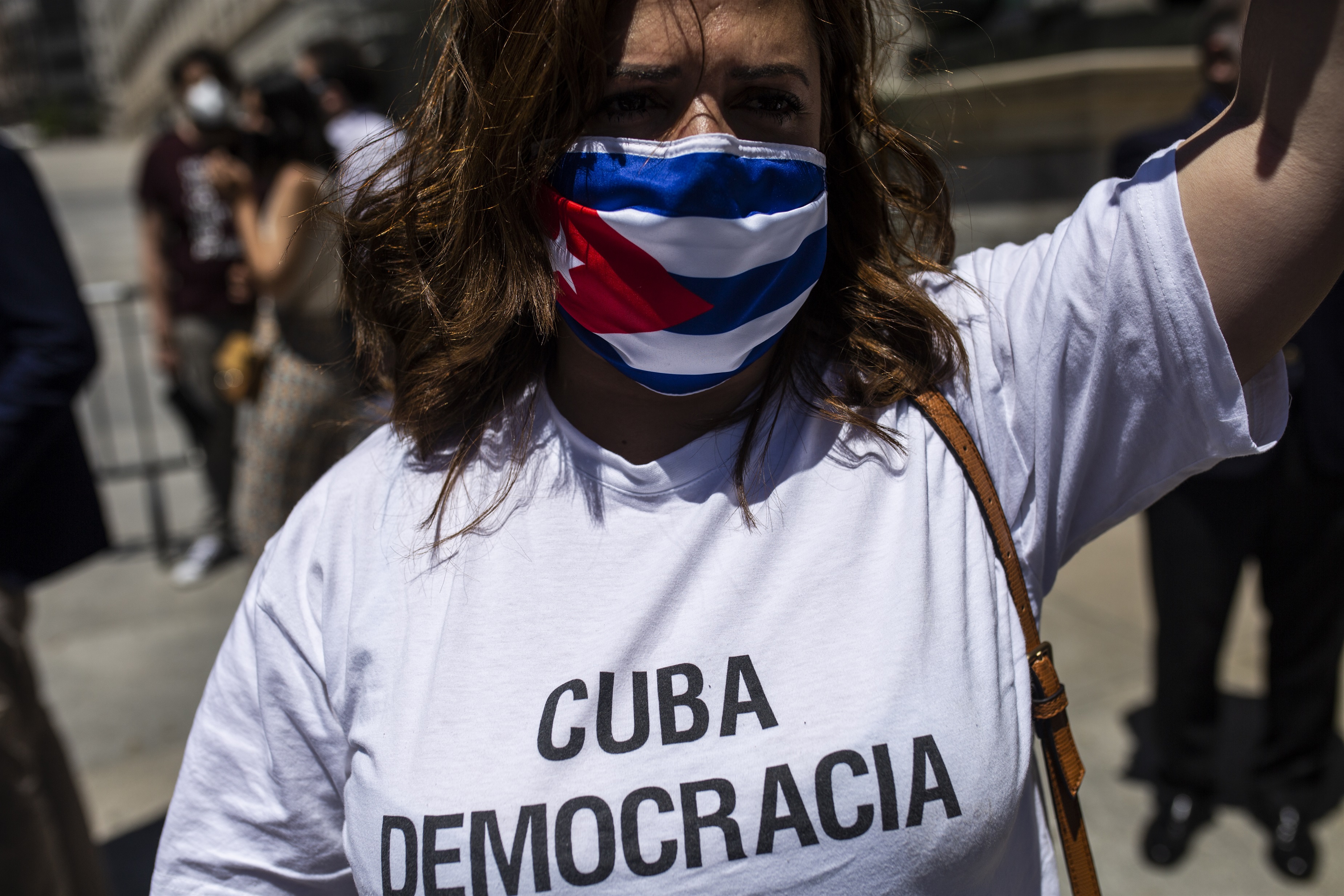 Continúan manifestaciones en favor de las históricas protestas en Cuba (FOTO: EUROPA PRESS)
