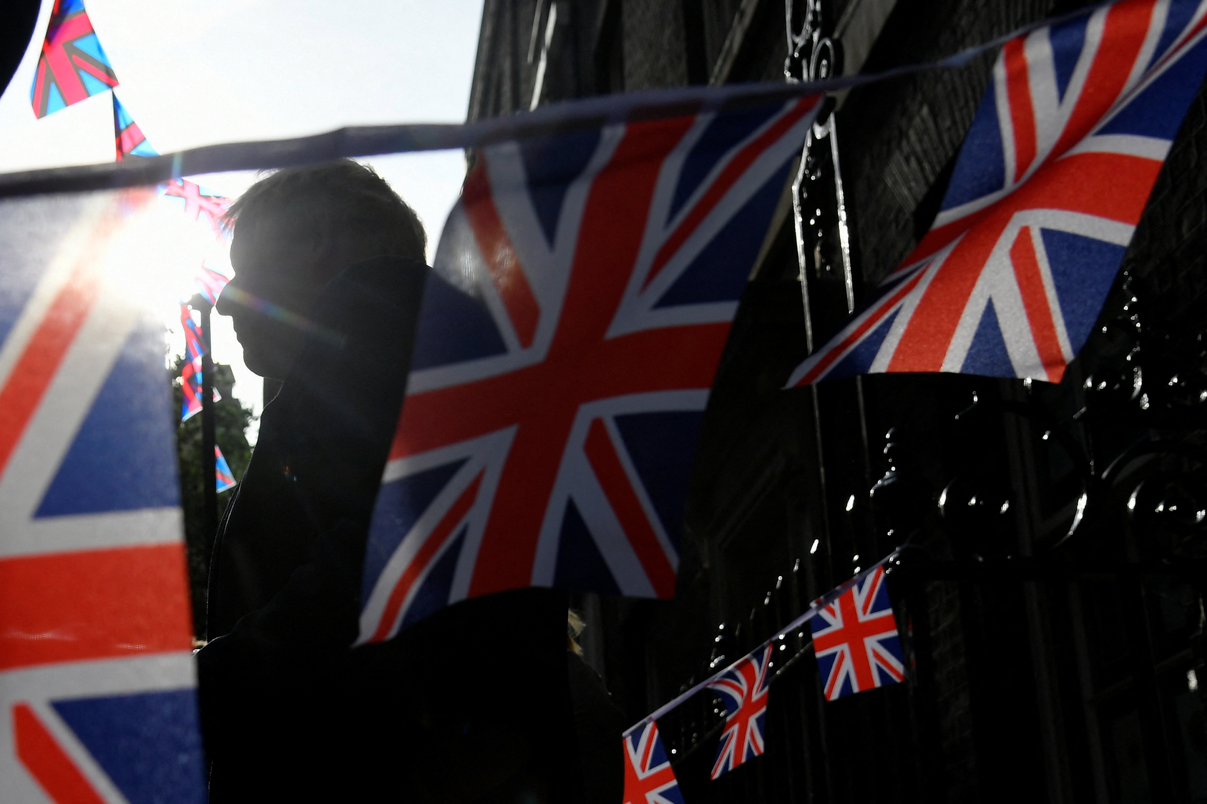 Banderas británicas en una fotografía de archivo REUTERS/Toby Melville/Pool