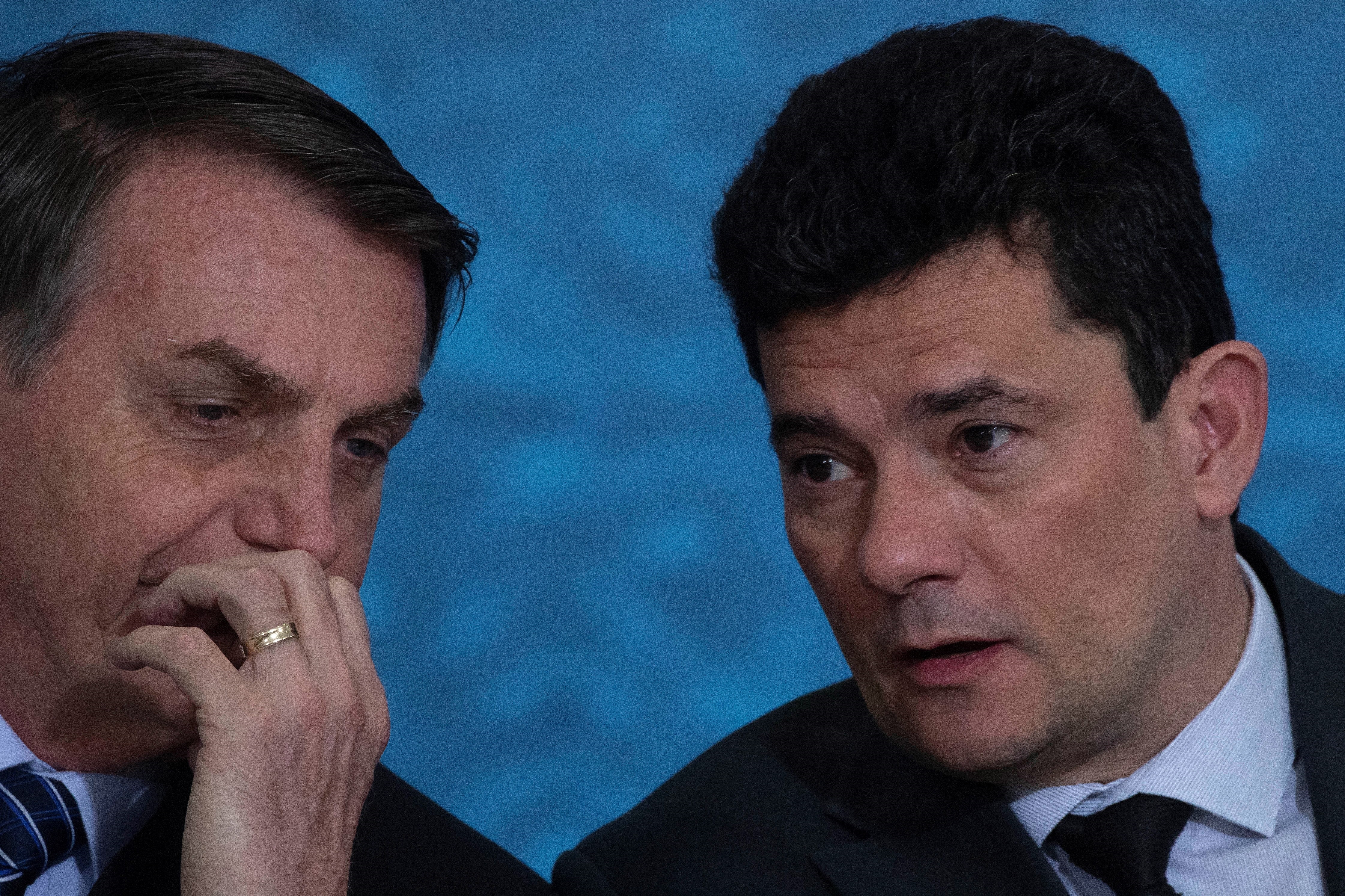 Jair Bolsonaro y Sergio Moro (EFE)