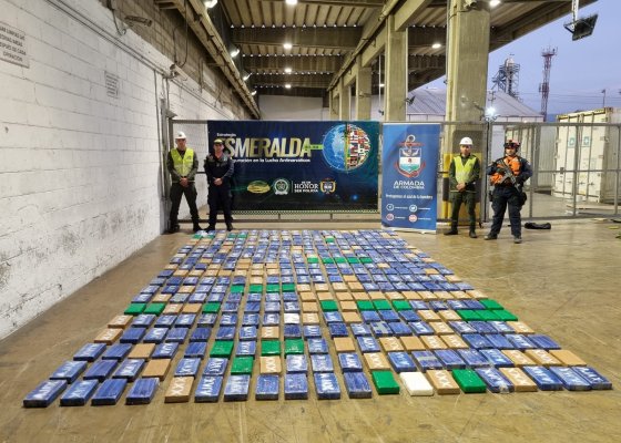 “Narcoplátanos”: 390 kilogramos de clorhidrato de cocaína fueron incautados por la Armada Nacional