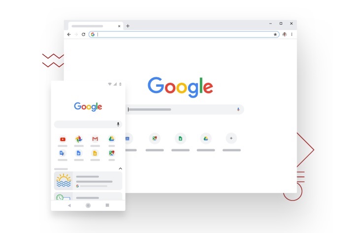 El popular navegador Chrome de Google

