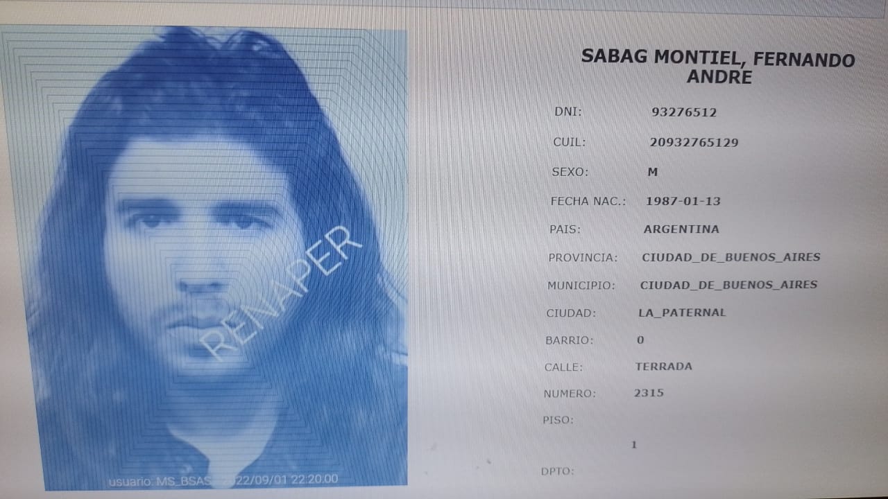 Este es el hombre de 35 años, de nacionalidad brasilera, acusado de intentar asesinar a Cristina Kirchner