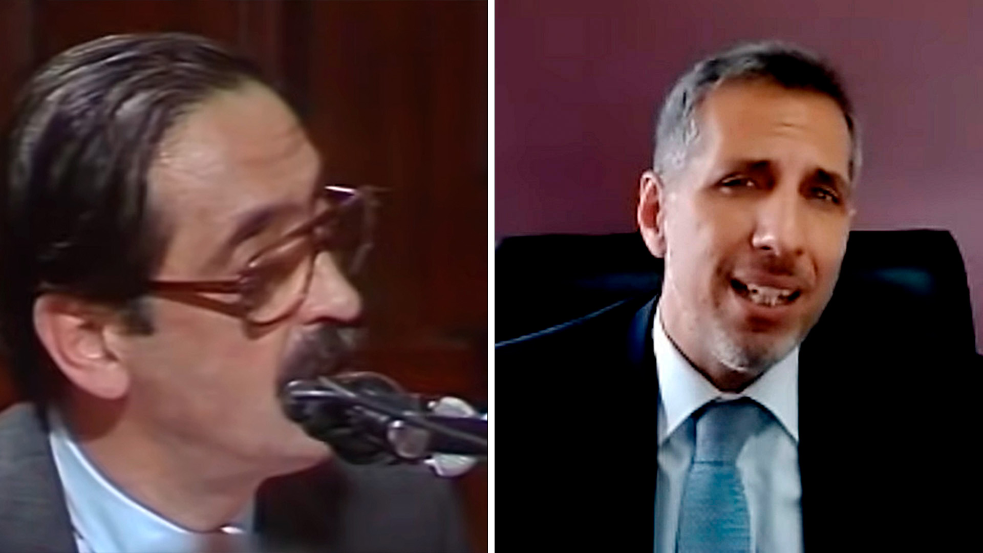 Julio César Strassera, el fiscal del juicio a las Juntas. Diego Luciani, el fiscal que realizó el pedido de condena a Cristina Kirchner