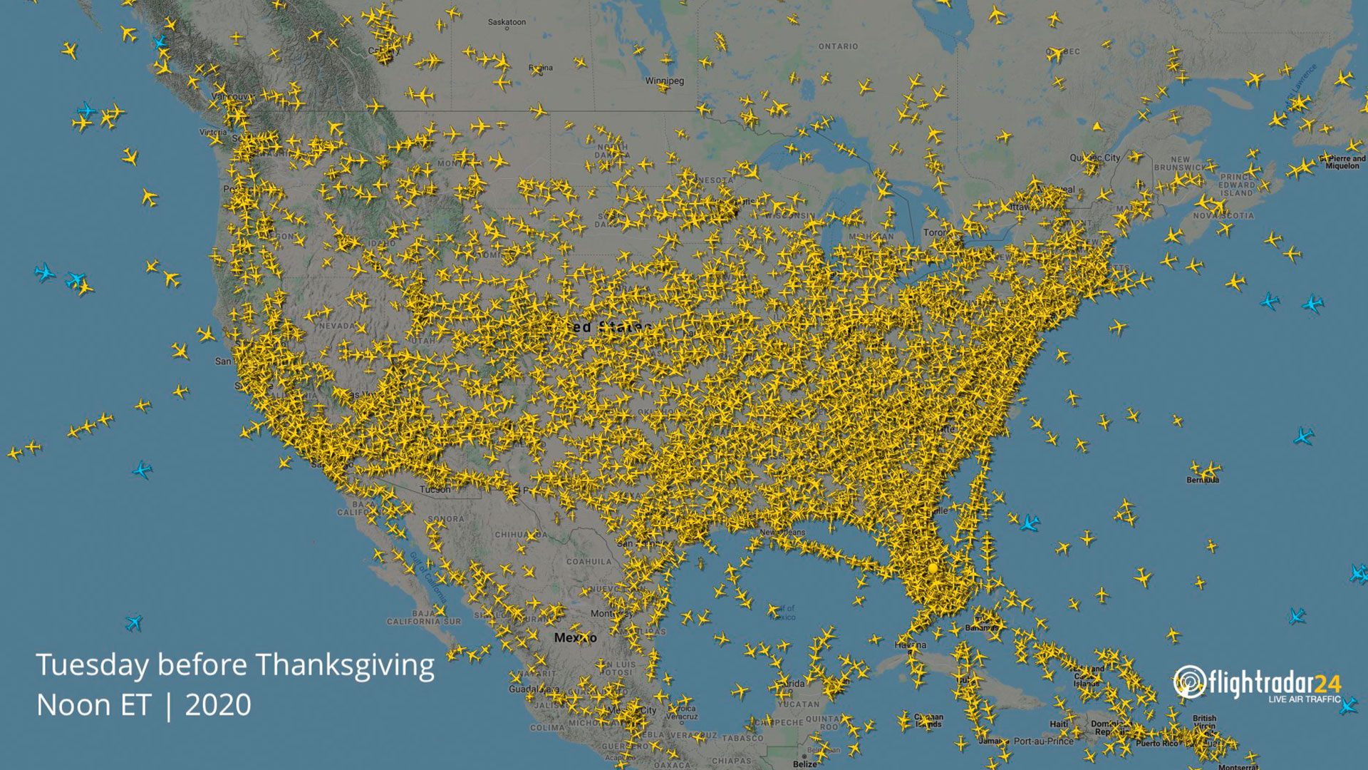 Un dato alarma a las aerolíneas de Estados Unidos aunque la cantidad de vuelos ya es casi la misma que antes de la pandemia