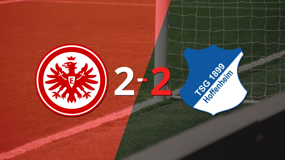 Eintracht Frankfurt y Hoffenheim firman un empate en dos