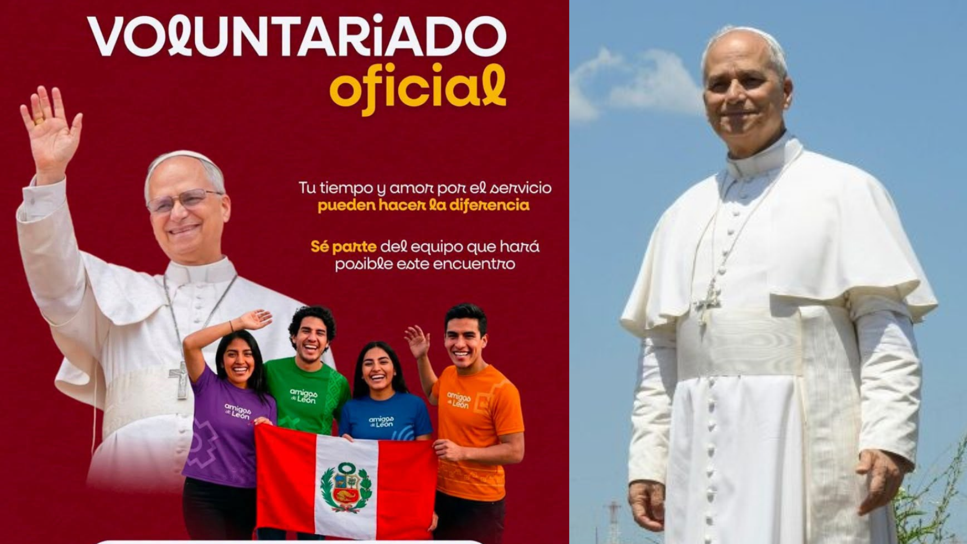 Papa León XIV en Perú: LINK oficial para que voluntarios se registren - Infobae