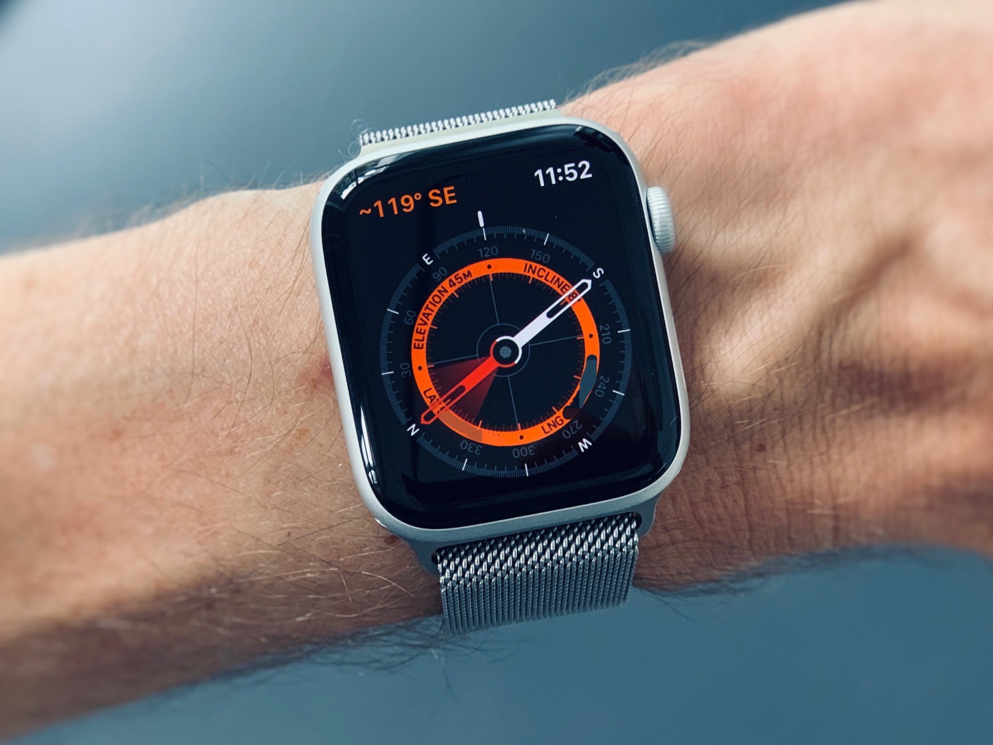 Aplicación de Brújula en Apple Watch