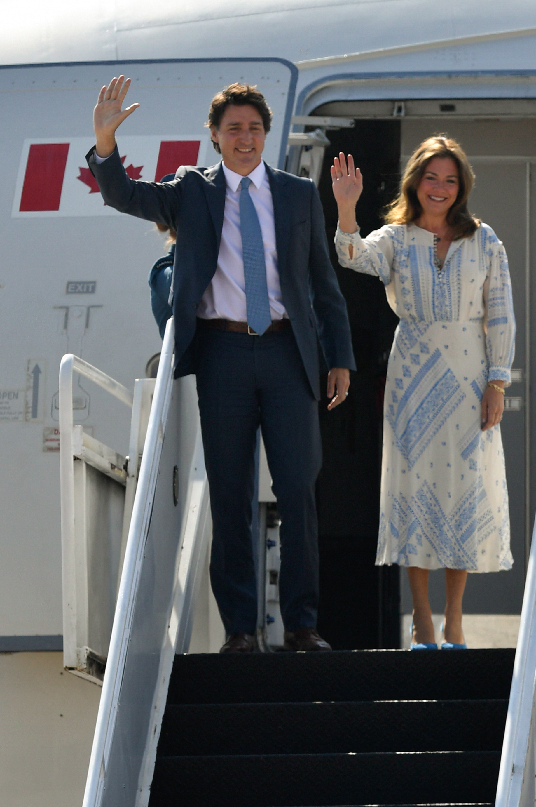 Justin Trudeau en su arribo a México (AFP)
