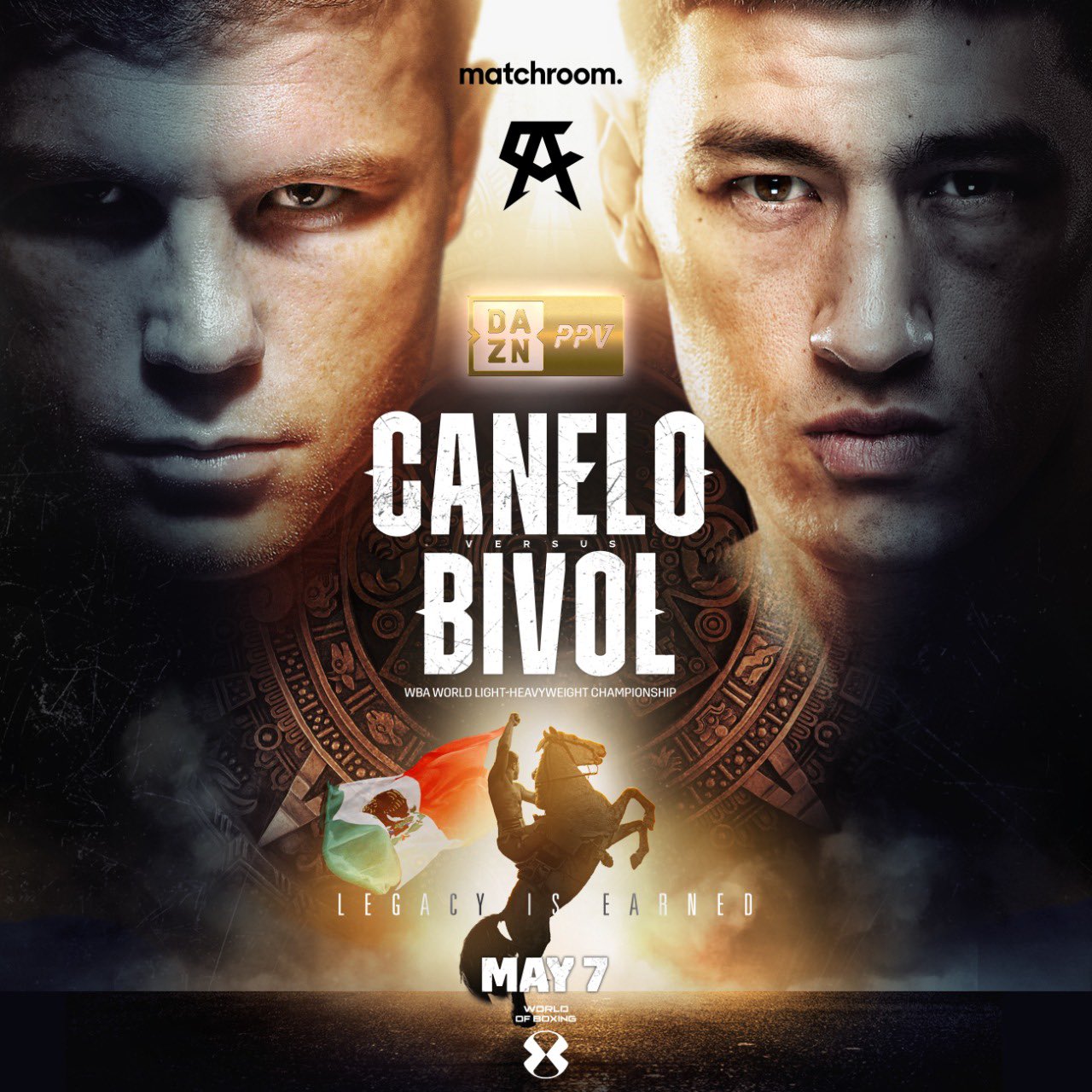 Cartel de la pelea 'Canelo' vs Bivol. Foto: Twitter @Canelo