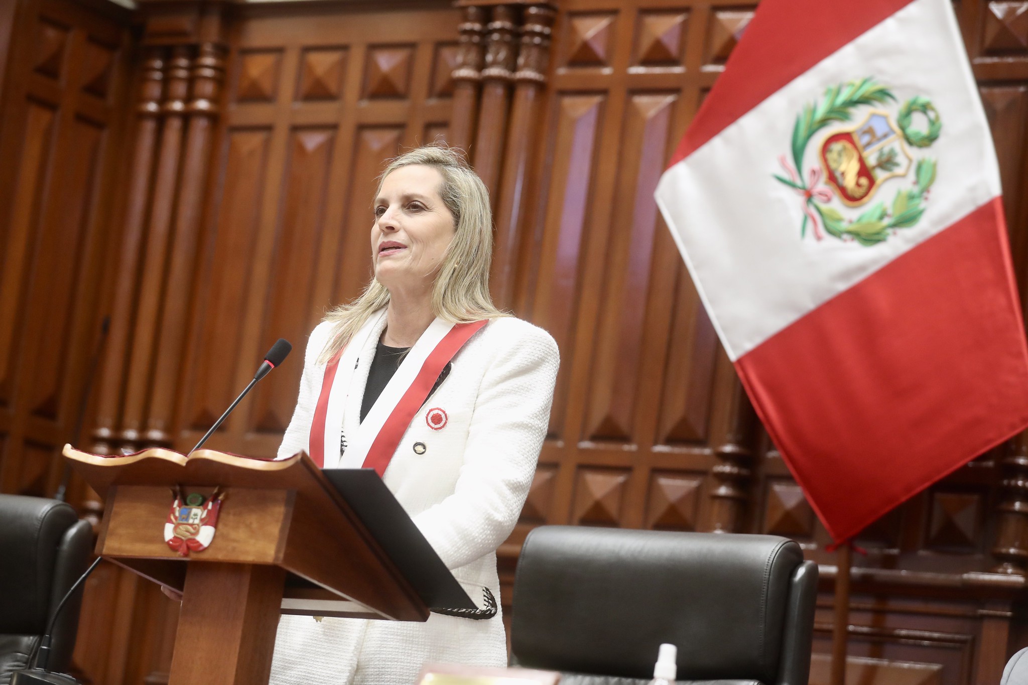 María del Carmen Alva brinda su último discurso como presidenta del Congreso