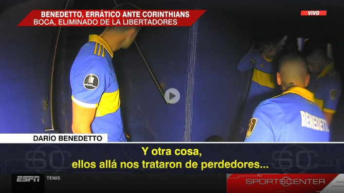 “Allá nos trataron de perdedores”: la arenga de Darío Benedetto antes del duelo ante Corinthians que se hizo viral tras la eliminación de Boca Juniors