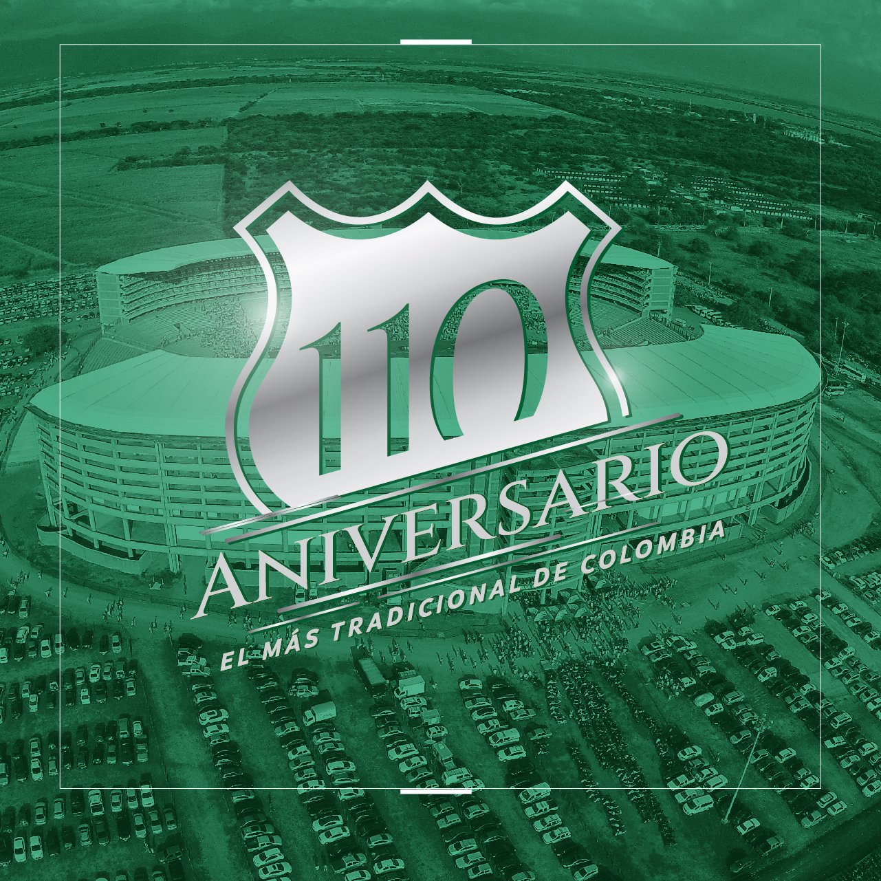 Deportivo Cali celebra sus 110 años. 
Twitter: @Asodeporcali