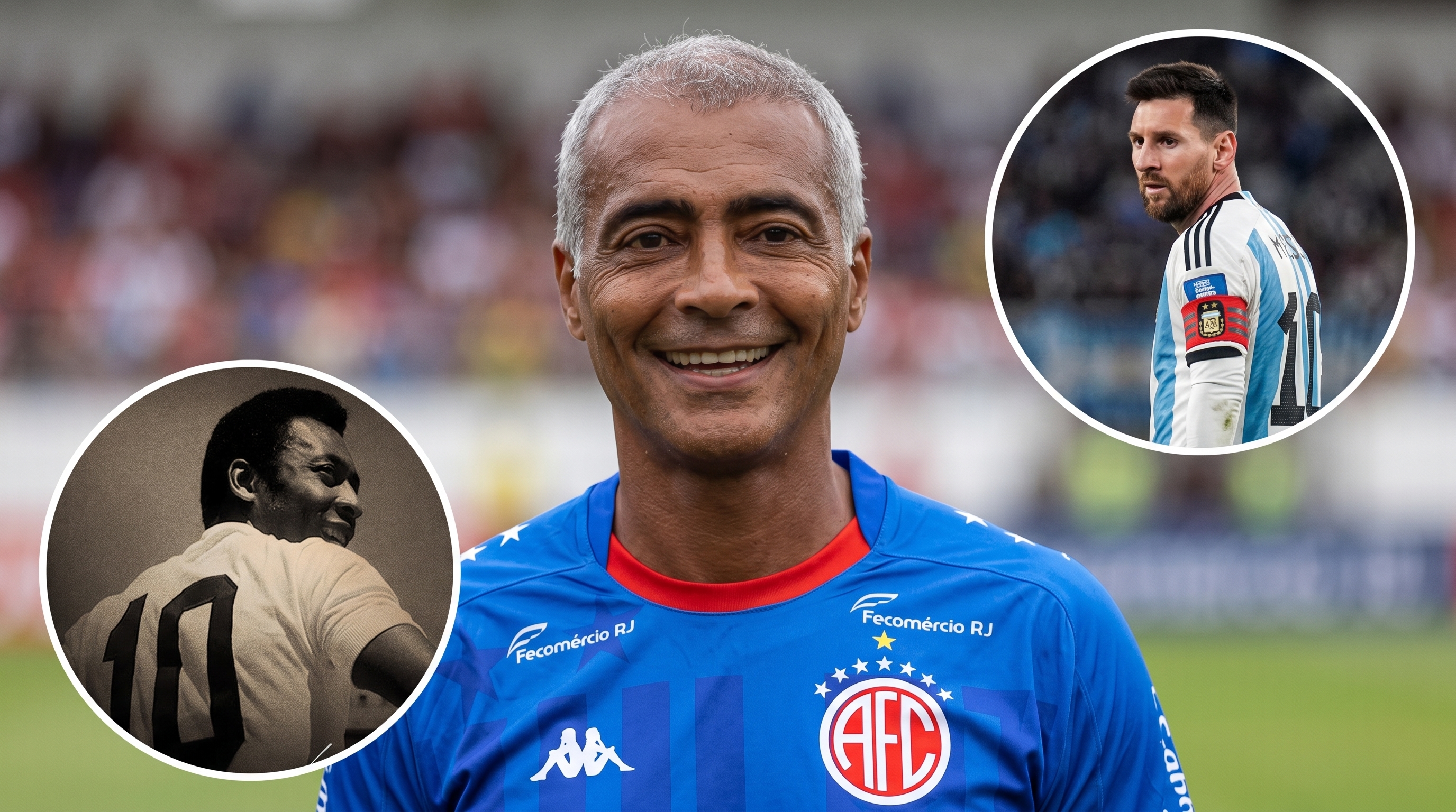 Romario sorprendió al elegir al mejor futbolista de la historia: su veredicto en la comparación entre Pelé y Messi
