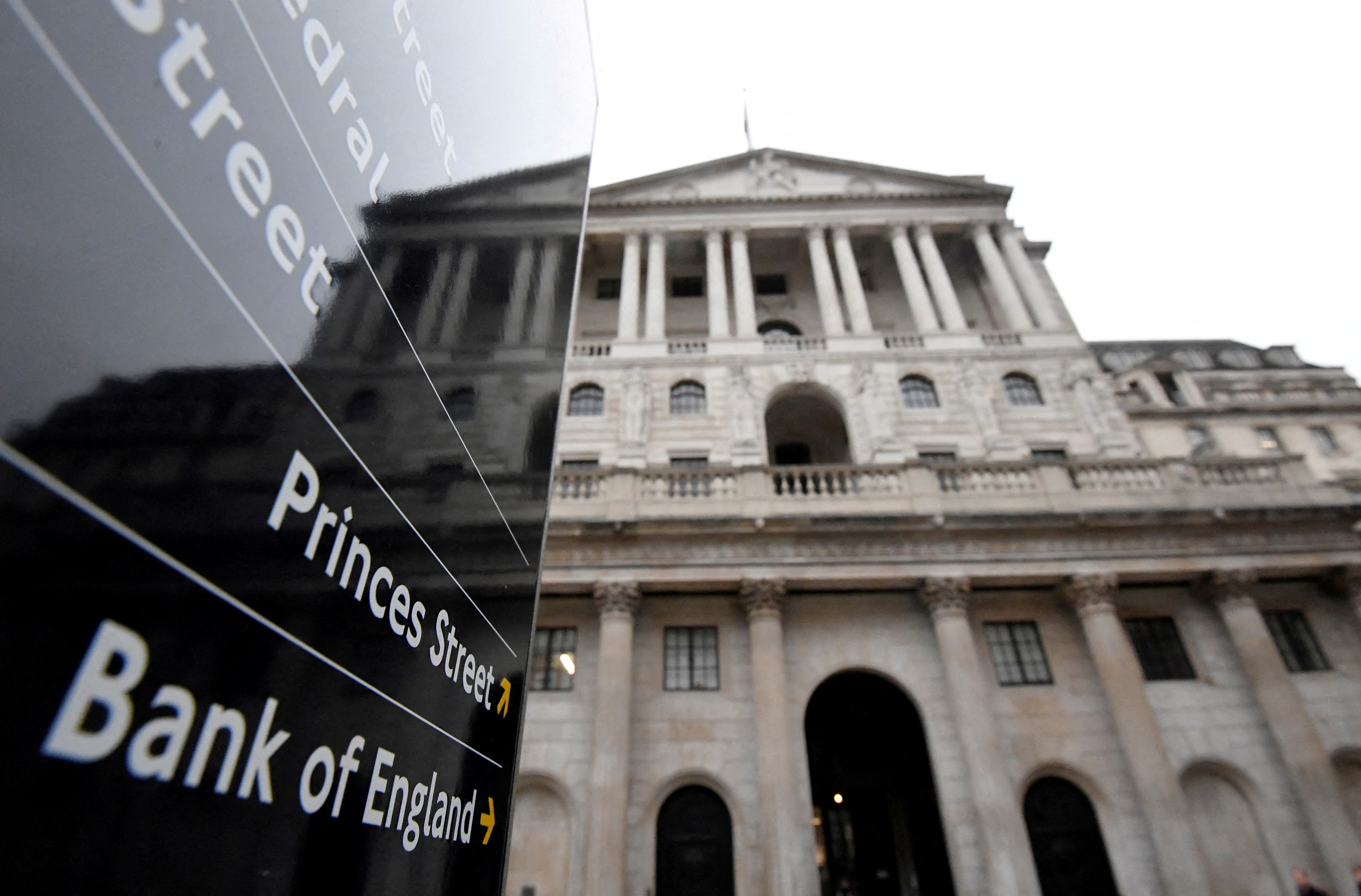 The Bank of England 
REUTERS/Toby Melville/File Photo