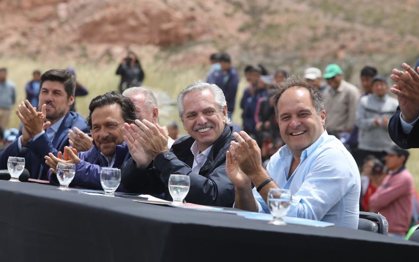 Maggiotti estuvo con Alberto Fernández y Gustavo Sáenz, el gobernador de Salta la semana pasada.