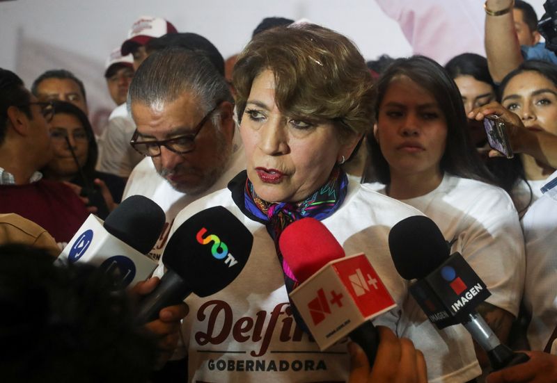 Con el triunfo de Delfina Gómez, candidata  a gobernadora del Estado de México, por el partido Movimiento Regeneración Nacional (Morena), esta fuerza política consiguió uno de las entidades más importantes del país. (REUTERS/ Enrique Romero)