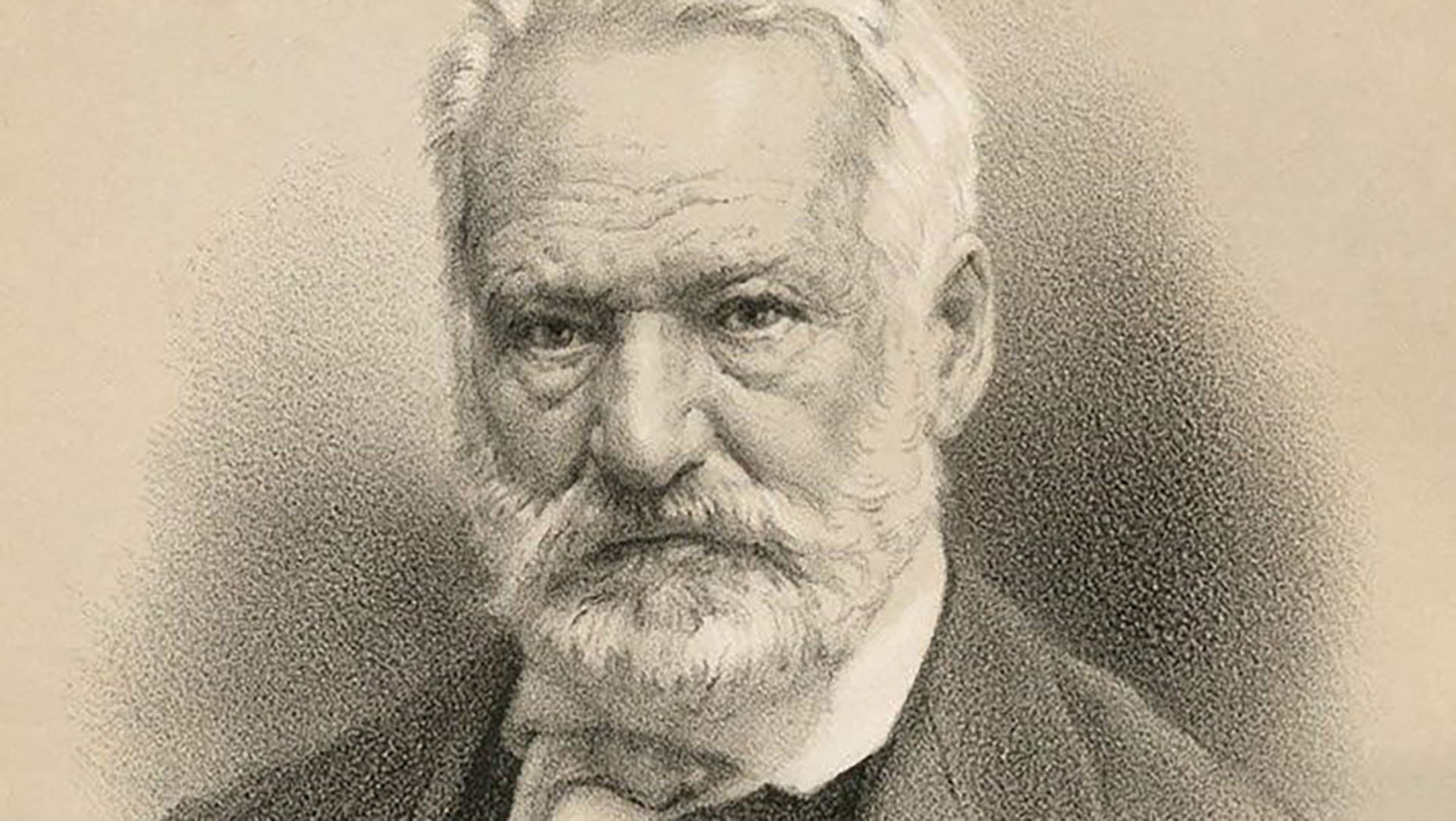 Retrato del escritor Víctor Hugo