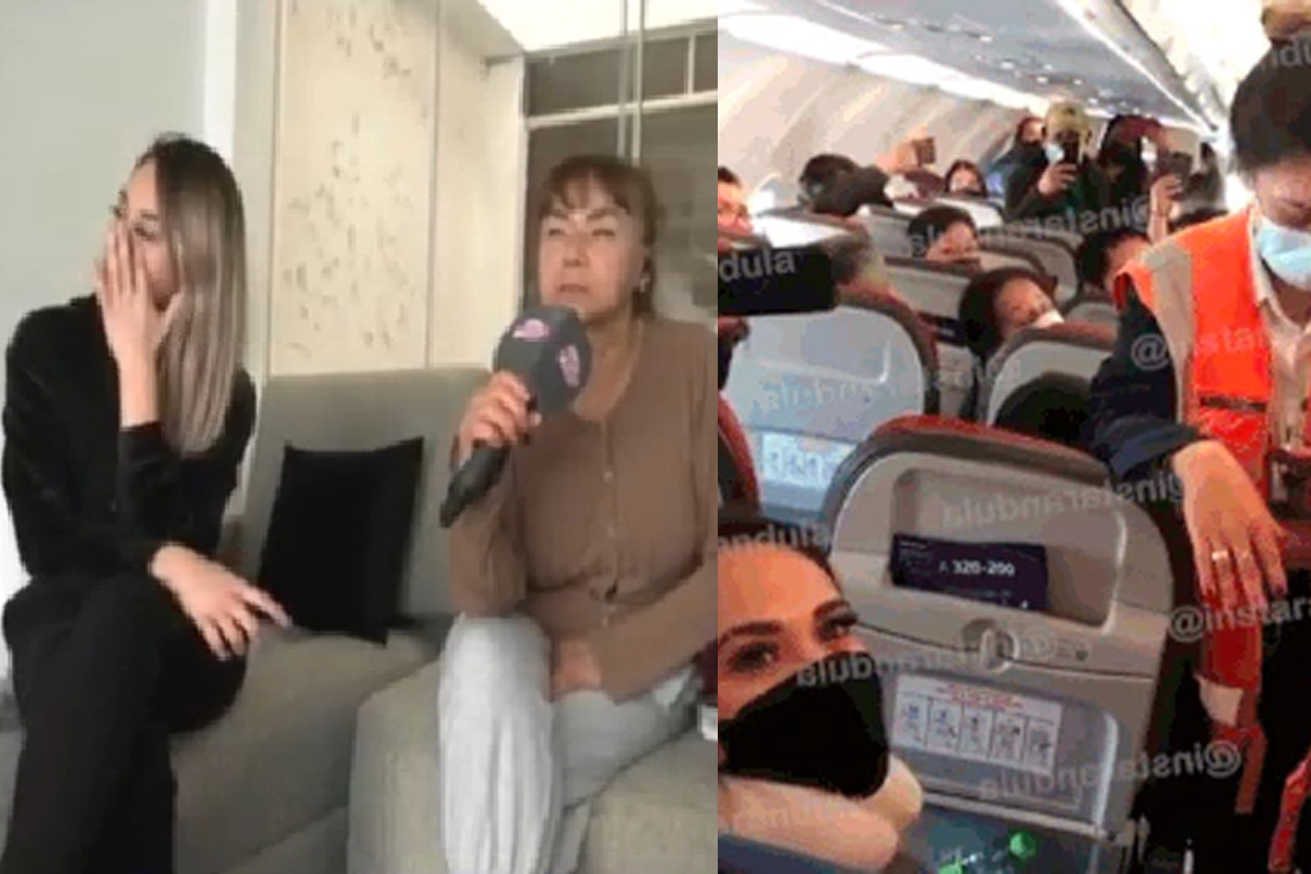 Jossmery Toledo recibe apoyo de su madre tras incidente en el avión. (Foto: Composición)