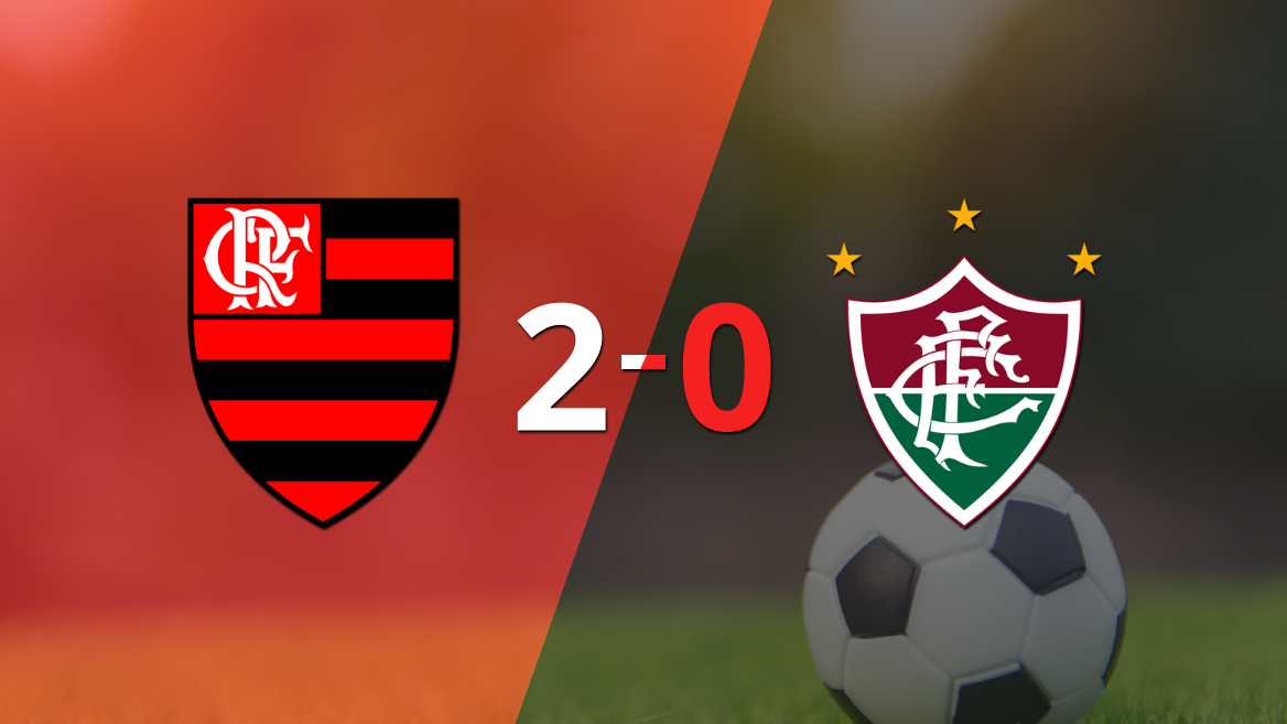 Con un marcador 2-0, Flamengo derrotó a Fluminense por el clásico Fla-Flu