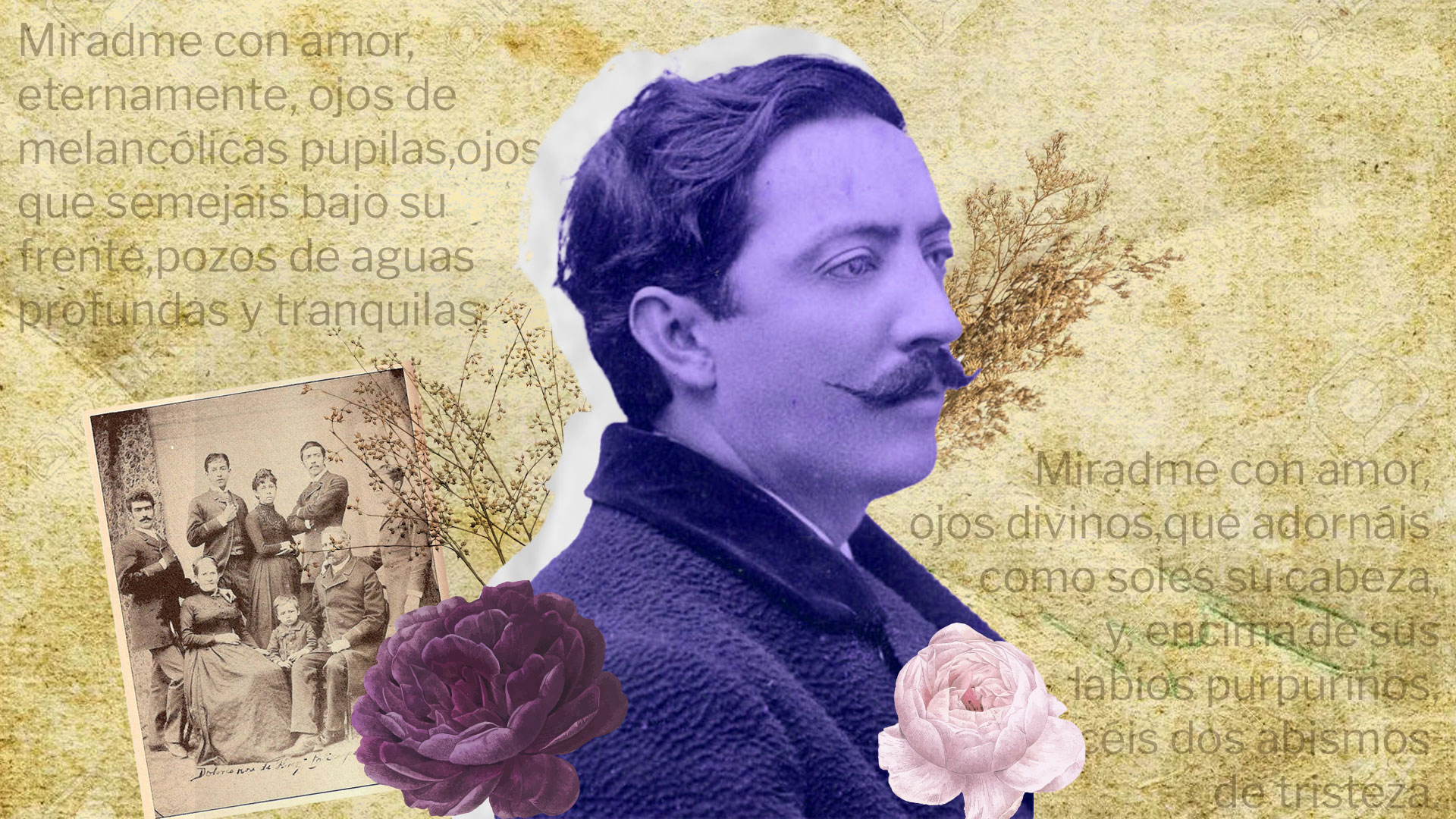 En 1923 falleció de cáncer el poeta colombiano Julio Flórez. (Diseño: Jesús Avilés/Infobae).
