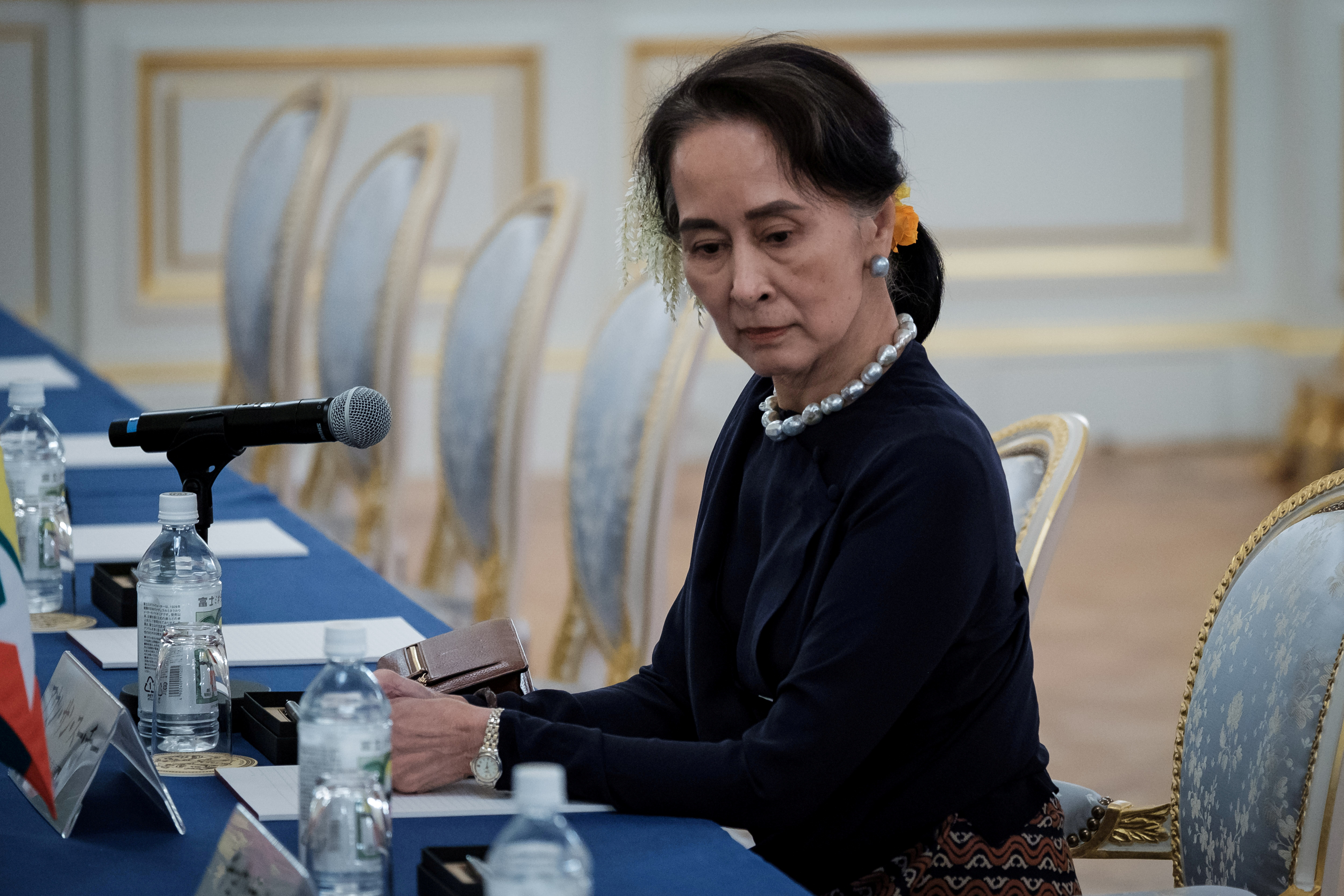 La líder de Myanmar, Aung San Suu Kyi, y varios dirigentes políticos fueron detenidos por el Ejército (Nicolas Datiche/Pool via Reuters)