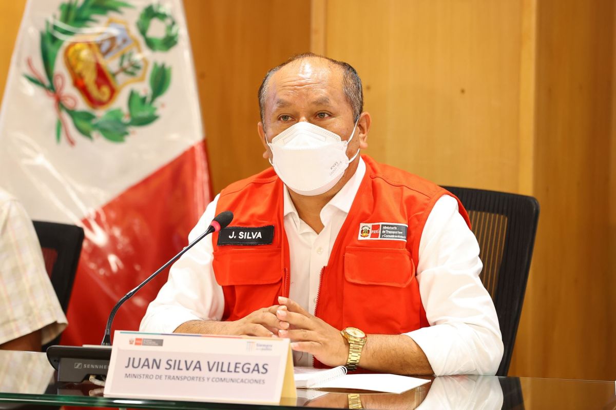 Juan Silva, saliente ministro de Transportes y Comunicaciones.