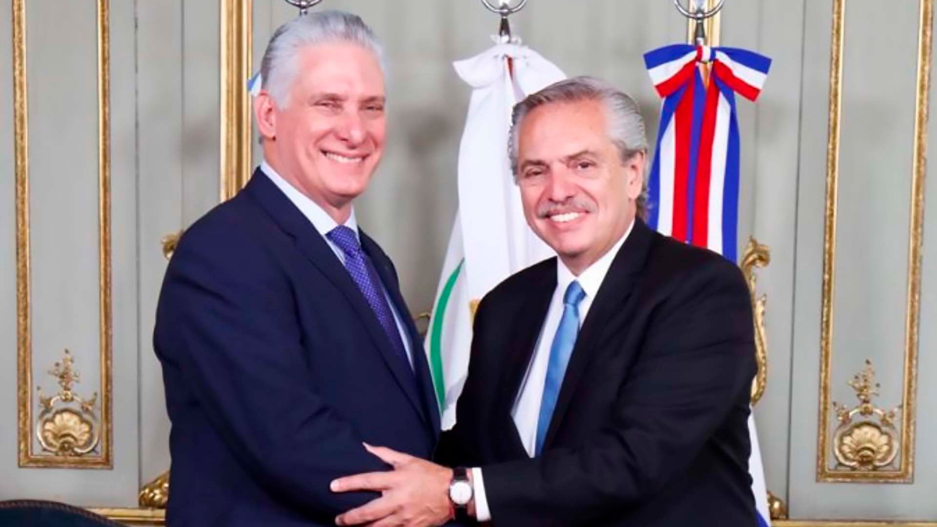 Alberto Fernández se reunió con el dictador Díaz Canel para profundizar la relación bilateral con Cuba