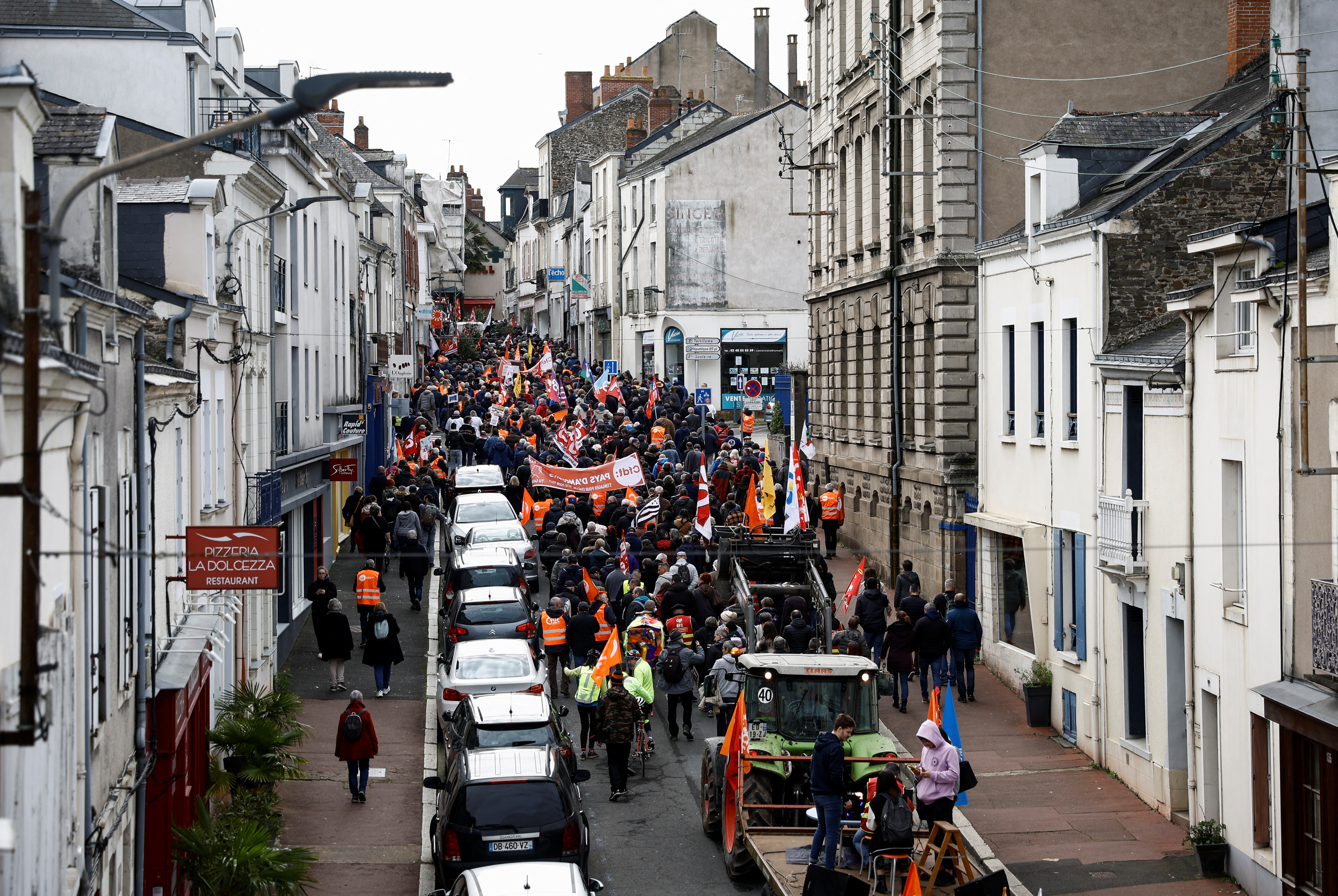 Protestas en Ancenis-Saint-Gereon (REUTERS/Stephane Mahe)