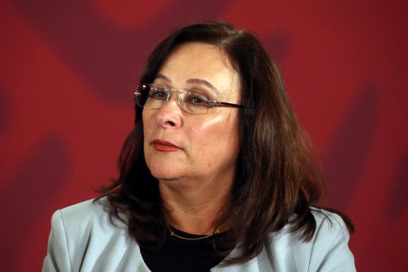 Mexico's Energy Minister Rocio Nahle  attends a news conference at the National Palace in Mexico City, Mexico, December 9, 2019. REUTERS/Edgard Garrido