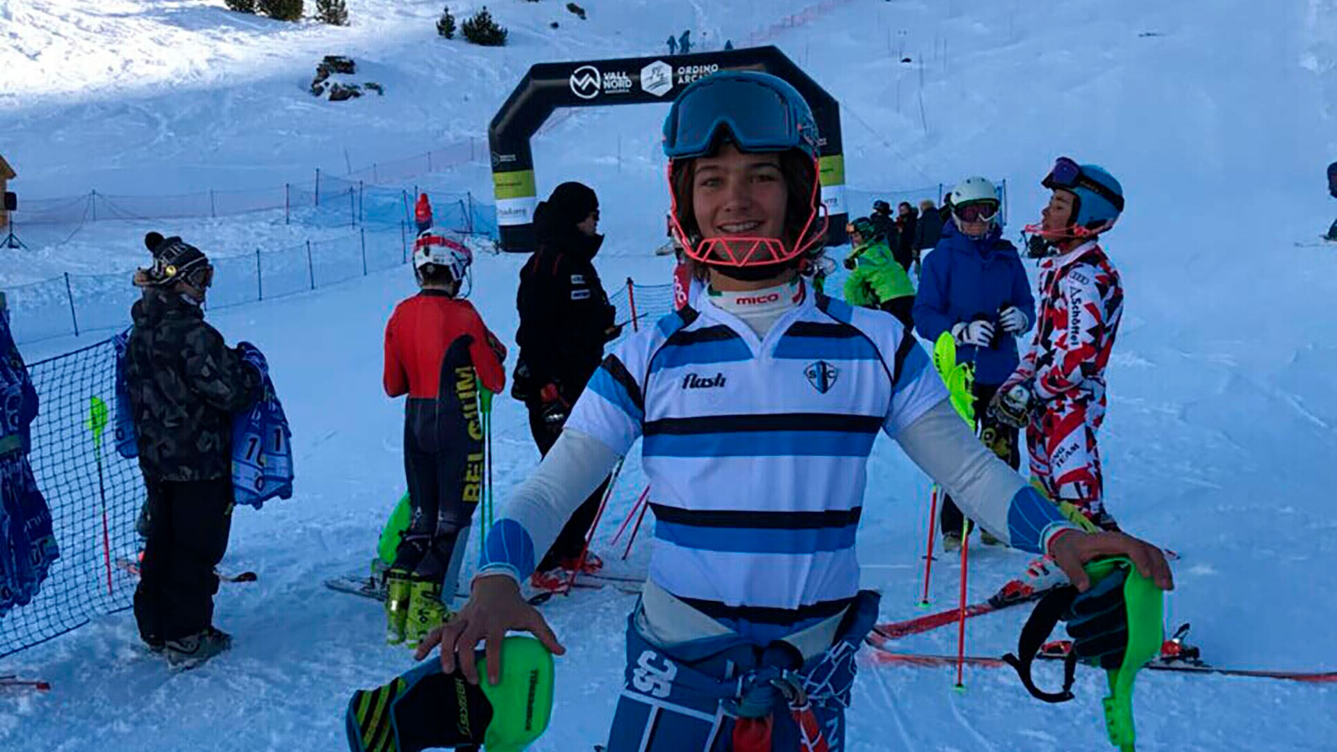 Tiziano Gravier debió postergar sus entrenamientos con la selección de esquí alpino