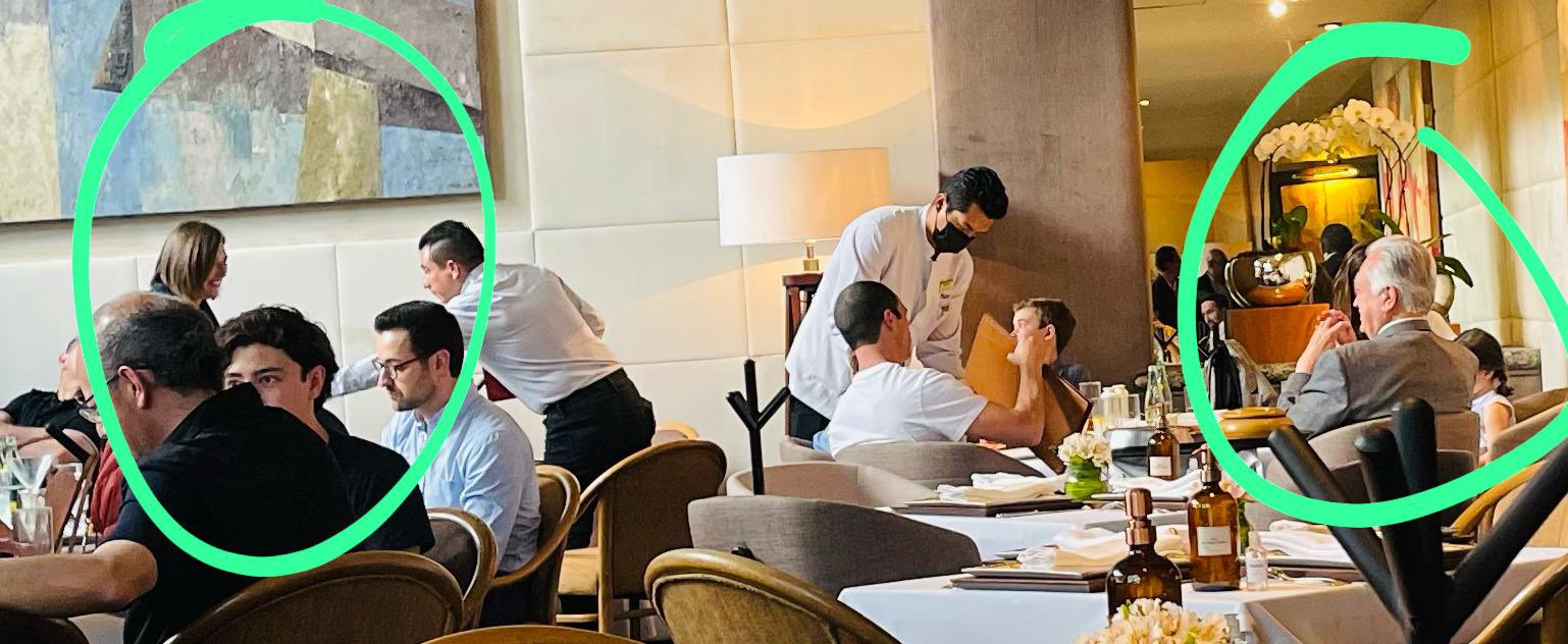 Xóchitl Gálvez y Manuel Bartlett “se hicieron ojitos” en lujoso restaurante de CDMX