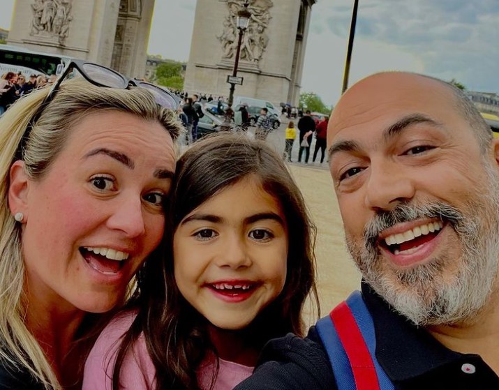 María José y Mauricio García son padres de la pequeña Valeria, de siete años (Foto: Instagram)