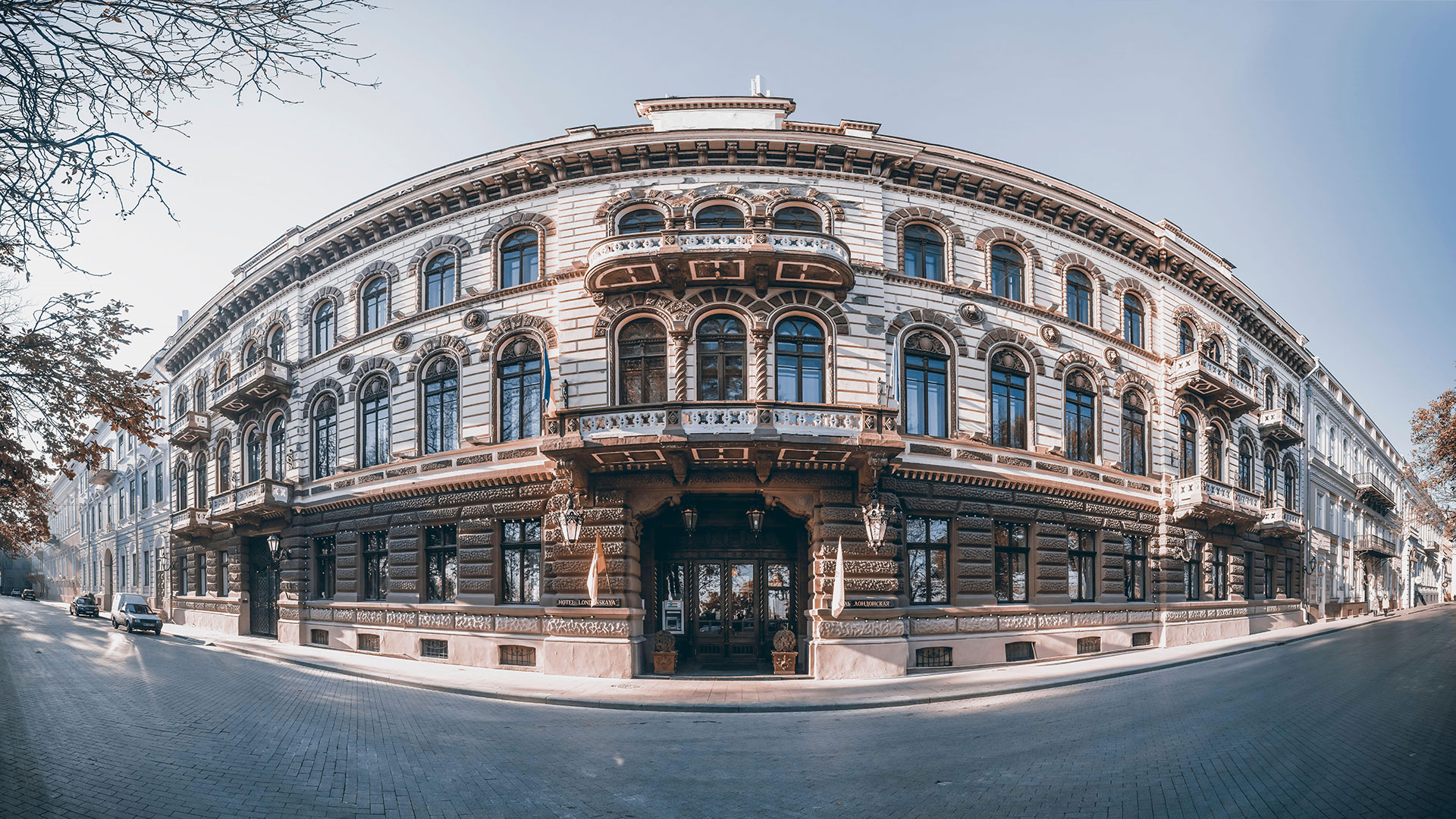 Odessa, Ukraine 12.08.2019. Londonskaya hotel in the historical center of Odessa, Ukraine
Grosby