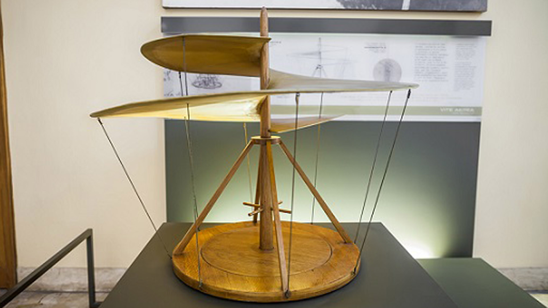 El helicóptero inventado por Leonardo Da Vinci